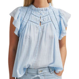 Gaya Cashmere Blue Top
