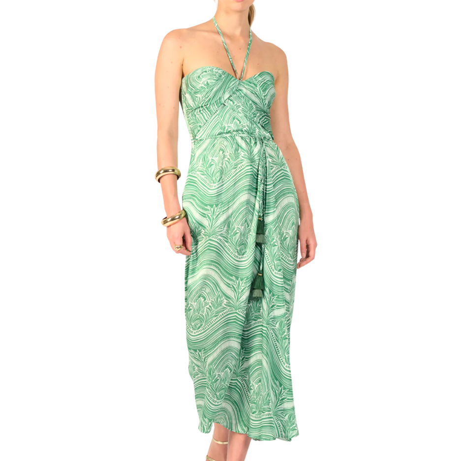 Collina Long Sage Dress