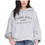 Harvey Hoodie Paris Stencil Grey