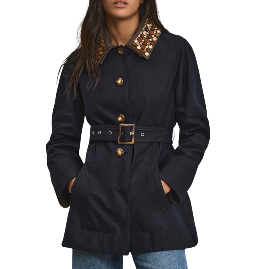 Langham Dickey Coat Navy