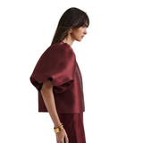 Cleo Blouse Wine