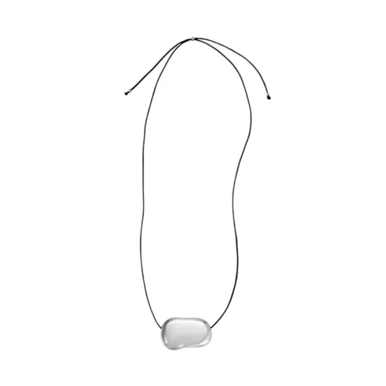 Julia Necklace Silver Blk