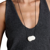 Julia Necklace Silver Blk