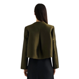 Ruthie Cropped Blouse Olive