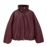 Cyrus Jacket Recycled Leather Burgundy
