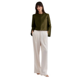 Ruthie Cropped Blouse Olive