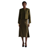 Ruthie Cropped Blouse Olive