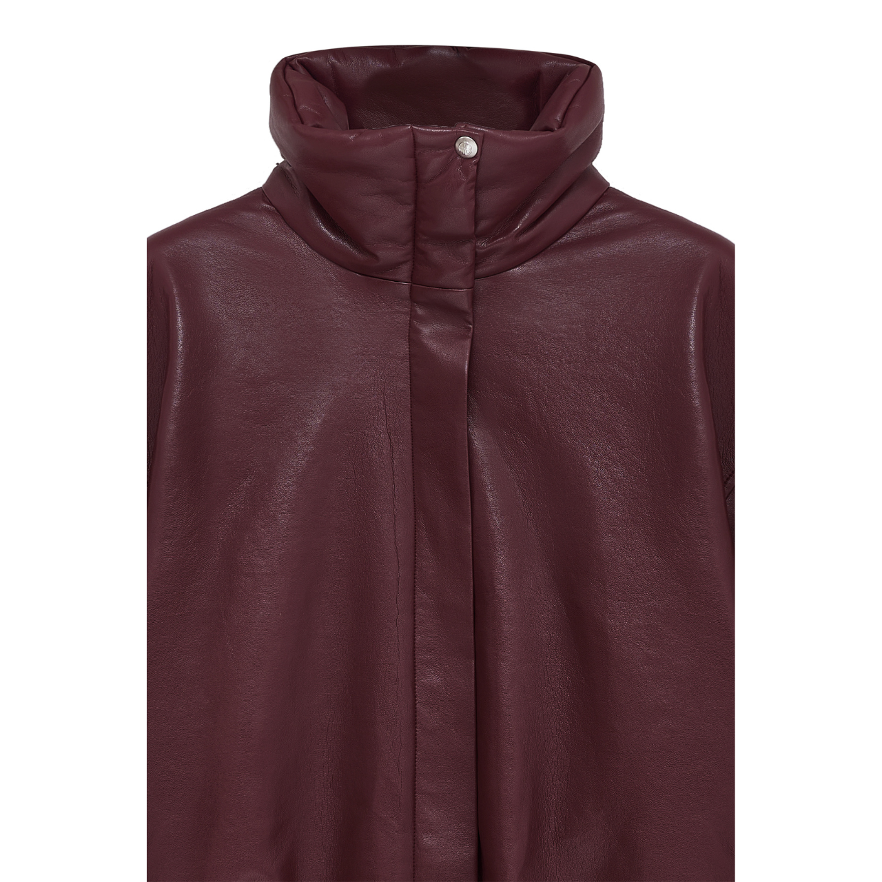 Cyrus Jacket Recycled Leather Burgundy