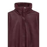 Cyrus Jacket Recycled Leather Burgundy