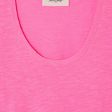 Jacksonville U-Neck Tee Rose Fluo