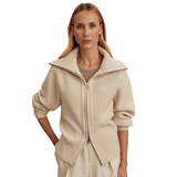Enrico Knit Jacket Silver Birch