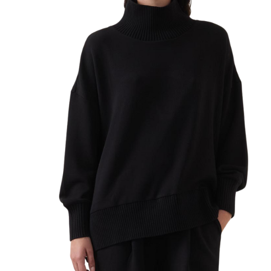 Barker High Neck Sweatshirt Black