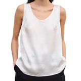 Silk Tank Top White