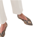 Moa Pointed Toe Flats Hazelnut