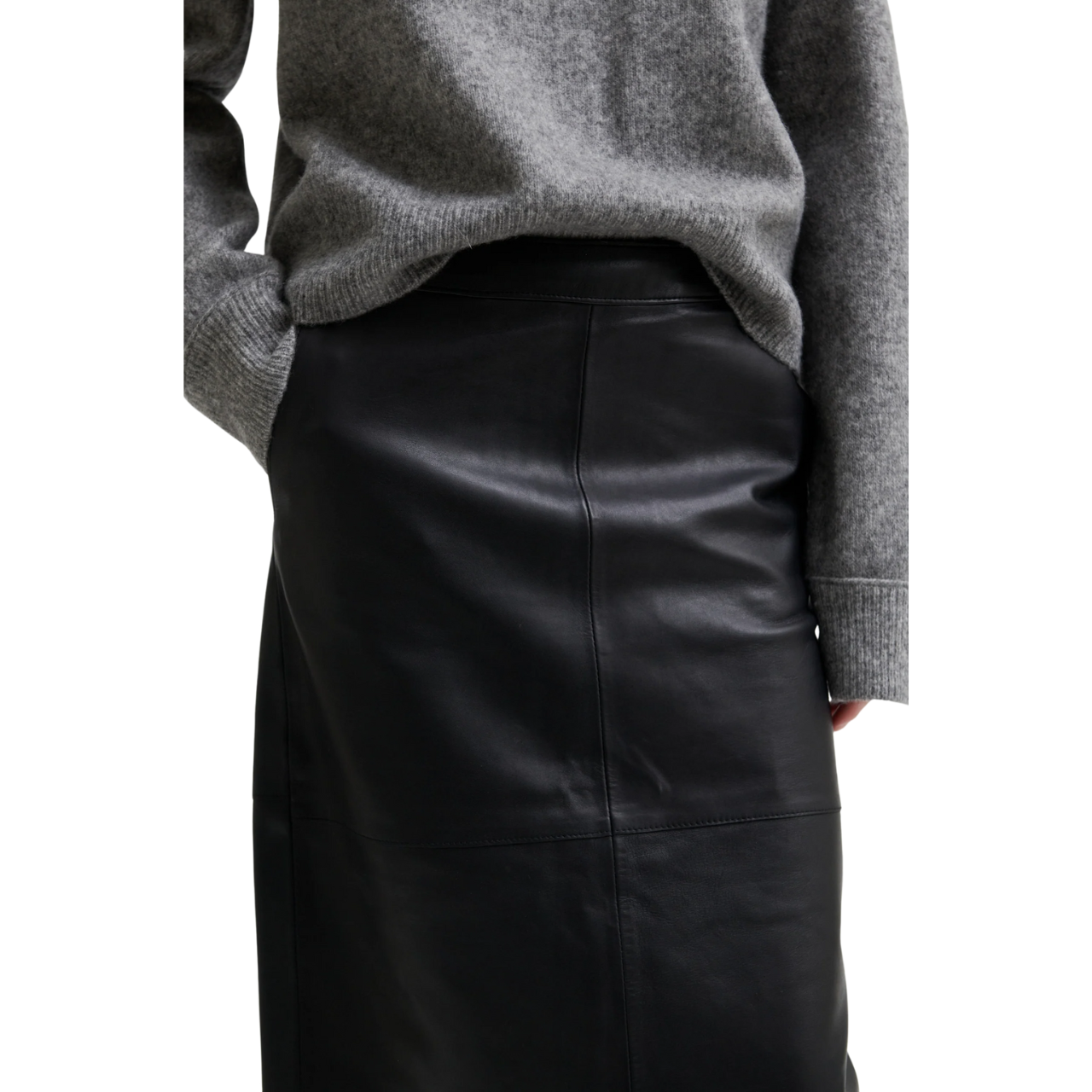 Aluna Leather Skirt Black