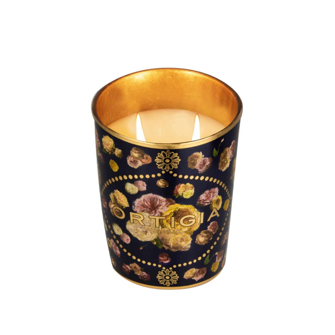 Rose Antiche Decorated Candle Medium