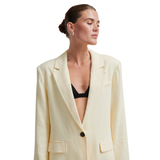 Lino Blazer Alabaster