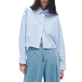 Marin Cropped Striped Shirt