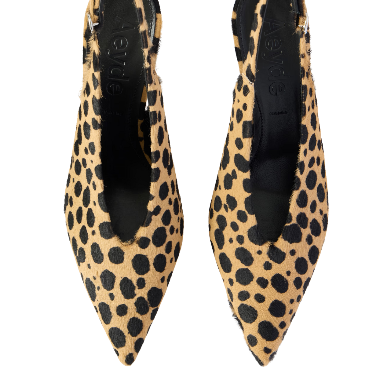 Carla Pony Hair Pumps Beige/Black