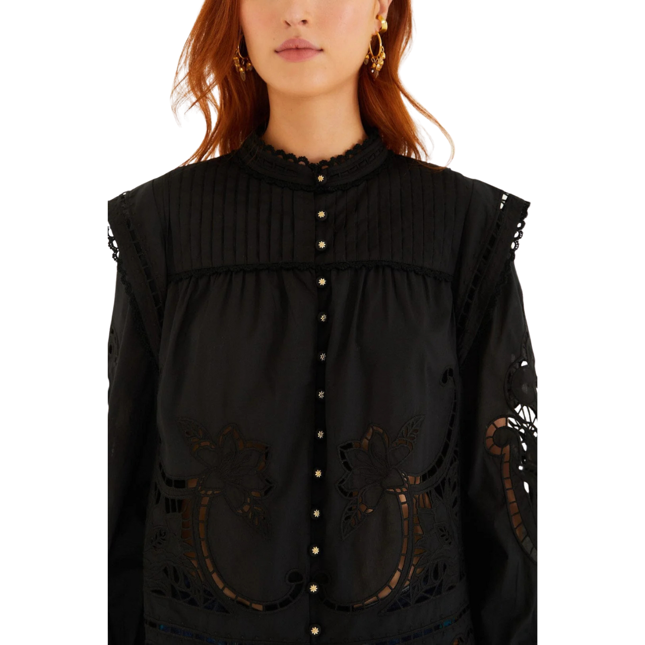 Richilieu Blouse Black
