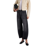 The Bubble Crop Washed Black