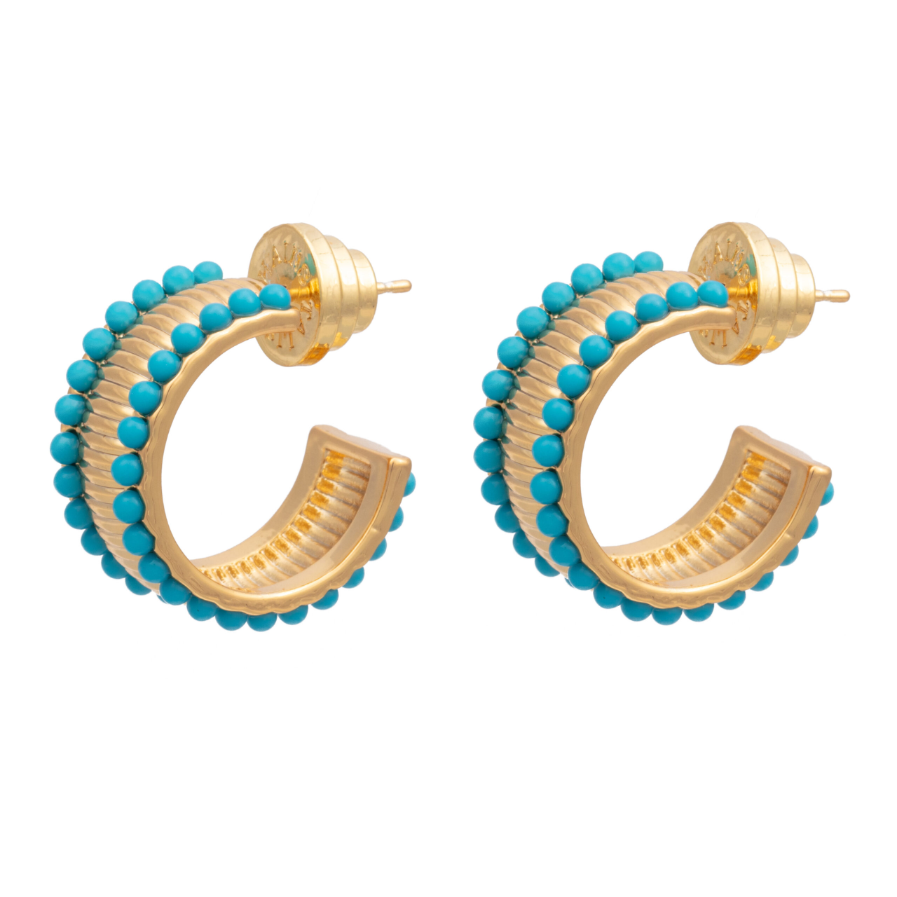 Manhattan Flat Hoops Turqoise