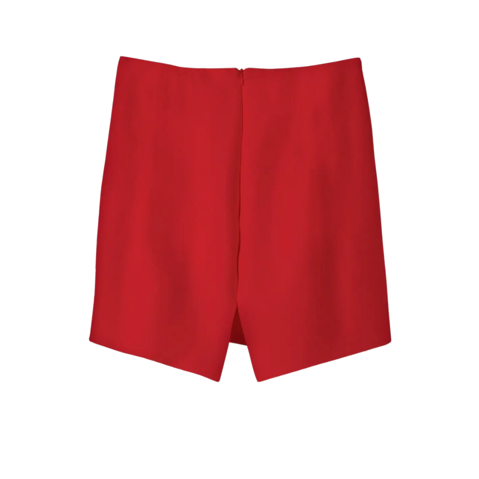 Rouched Tube Top Red