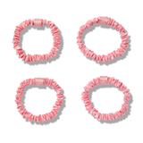 Skinny Scrunchies Set Of 4 Rose
