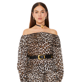 Lola Top Leopard Print