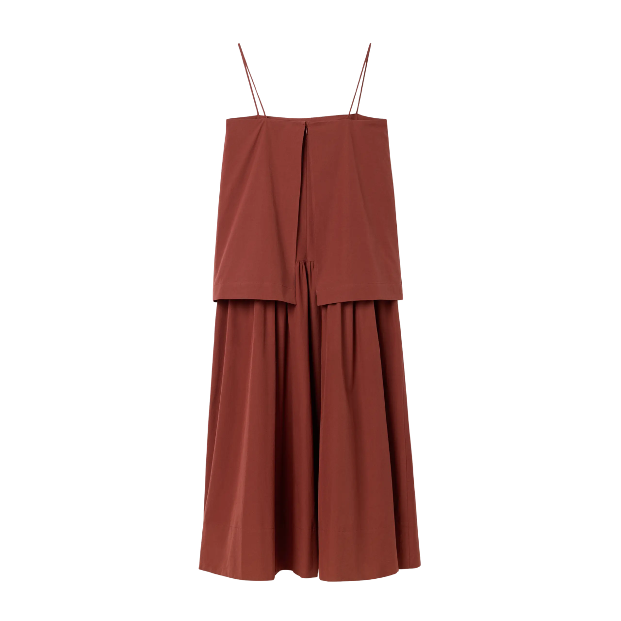 Cotton Strap Dress Red