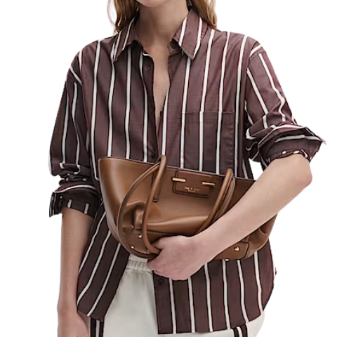 Connie Shirt Stripe Brown