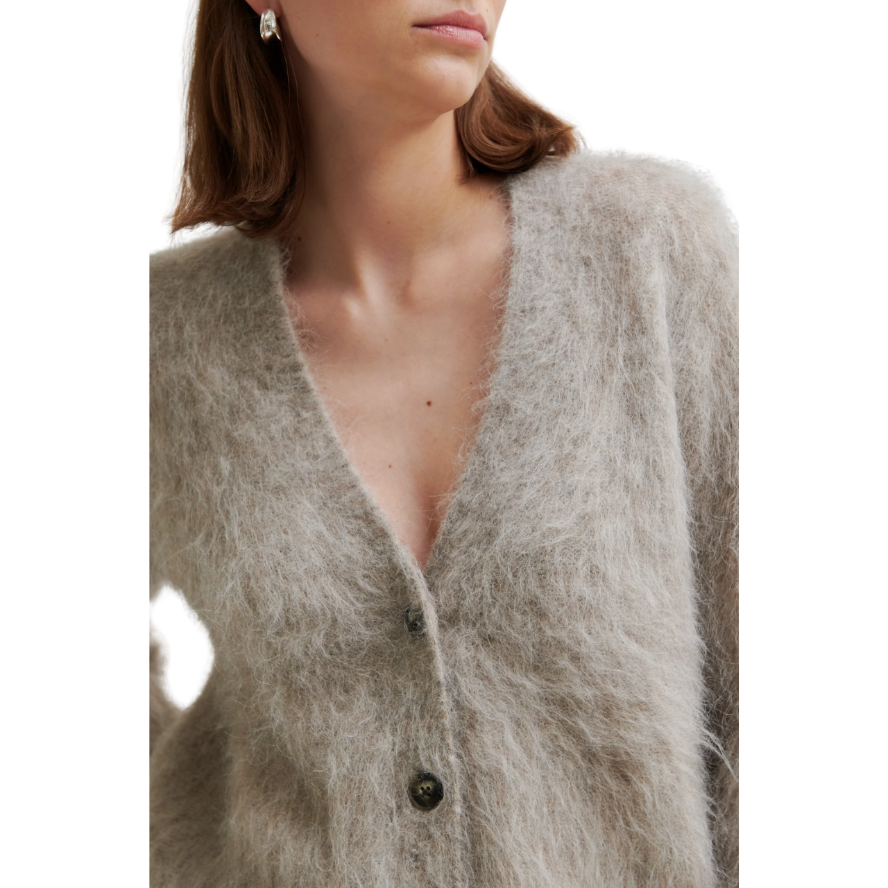 Karla Knit Cardigan Pumice Stone