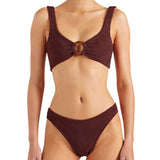 Julia Bikini Metallic Choco