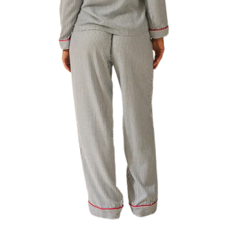 Ecovero Long Pyjama Bottom - Midnight Stripe