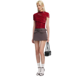 Red Fil Coupe Cut Out Top Red