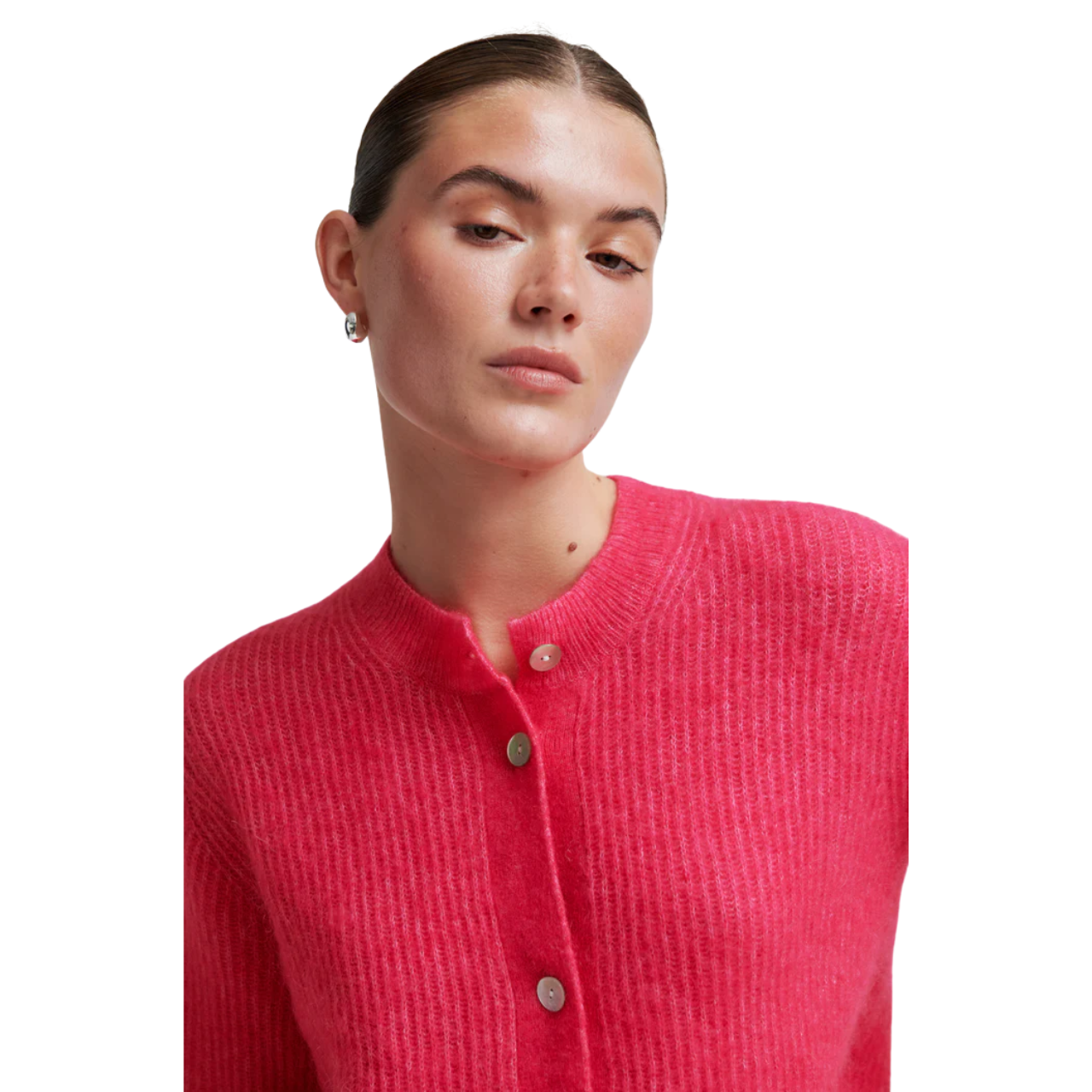 Andrea Cardigan Raspberry
