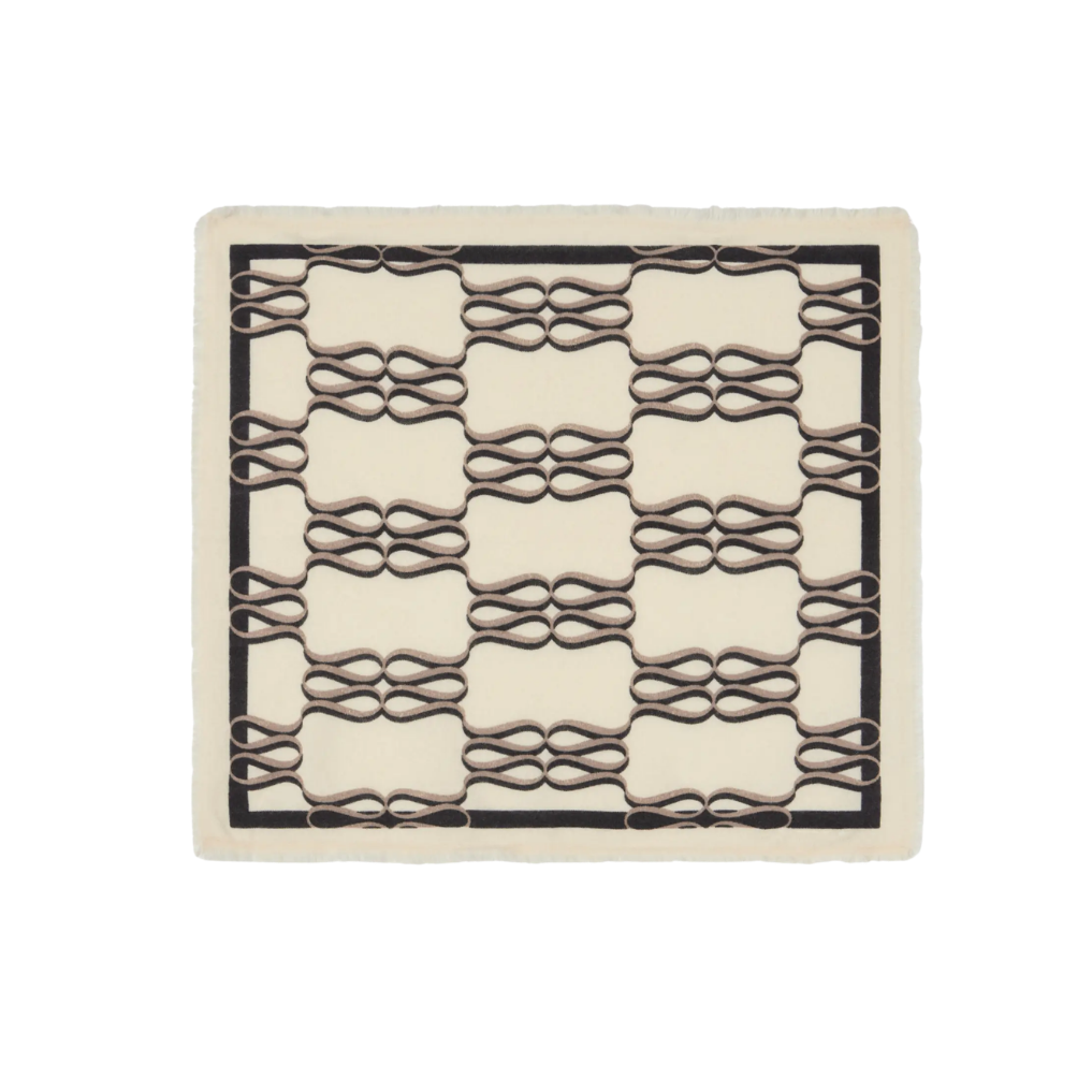 Monogram Cashmere Scarf Cream