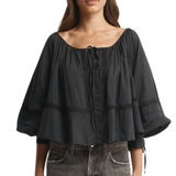 La Lune Blouse Black