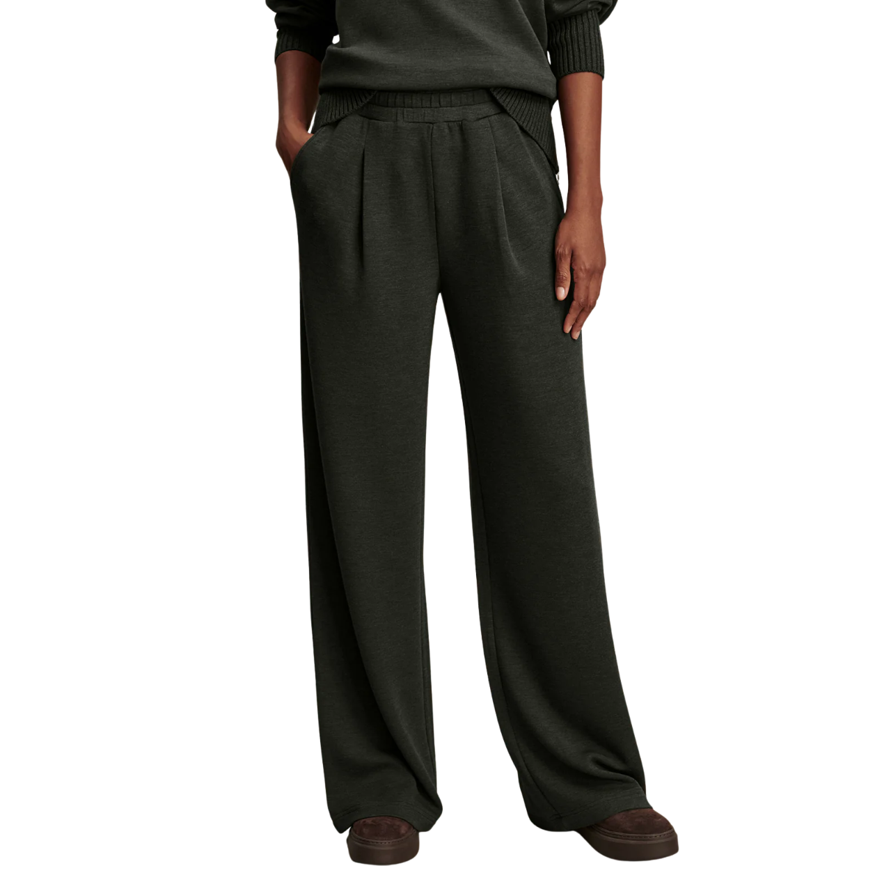 The Extra Wide Leg Pant 29.5 Olive