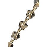Cassy Long Chain Beige Flowers