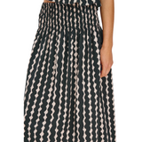 Alessia Skirt Painted noir