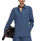 Bold Silk Blouse Mineral