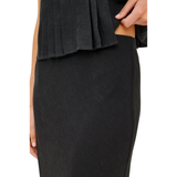 Romina Skirt Black Linen