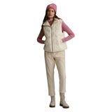 Irina Cable Knit Gilet Egret