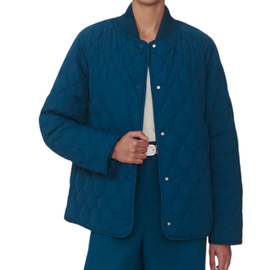 Luca Quilted Jacket Sea Blue