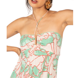 Long Dress Carla Green Petal