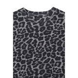 Miles Sweatshirt Grey Leopard