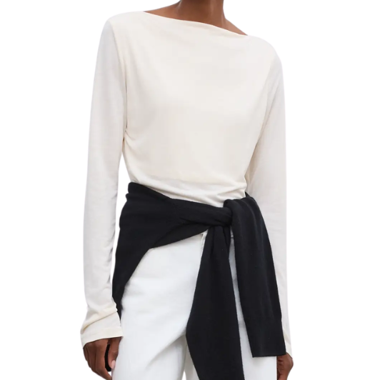 LS Square Neck Top Cream