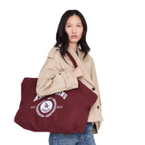 Leo Canvas Tote Collegiate Fig
