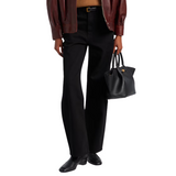 The Bow Crop Jean Black